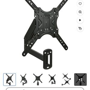 Universal Black TV Wall Mount Bracket